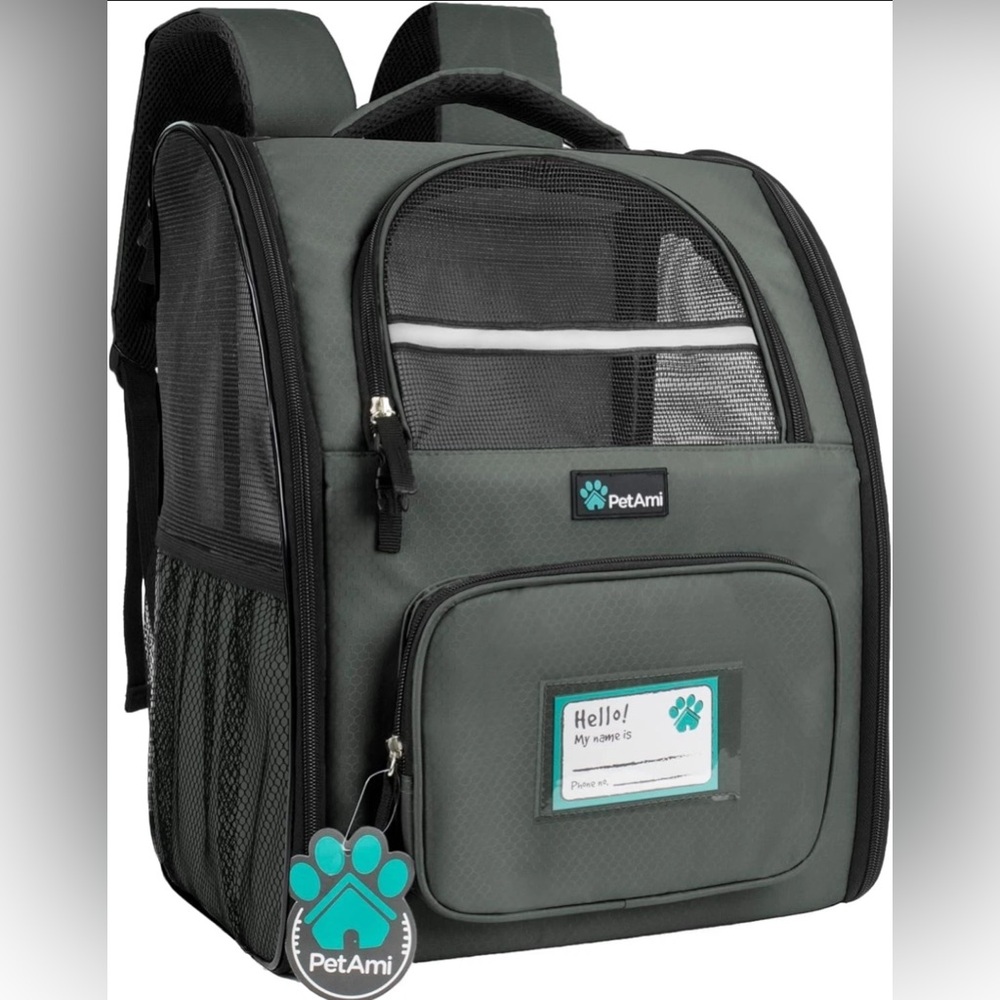 PetAmi Backpack Carrier Cat or Puppy Ventilated Hiking Backpack TSA Approved